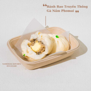 Bánh bao gà nấm Phomai